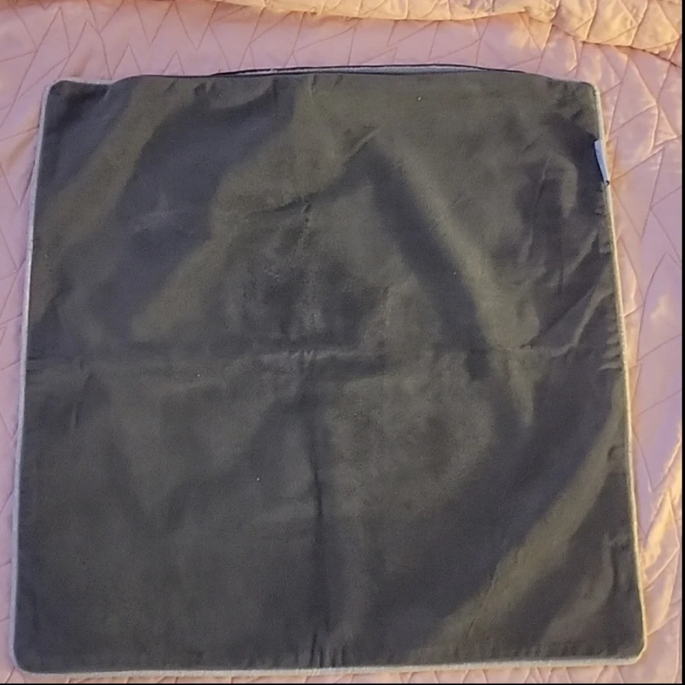 Homey COZY Embroidery Gray‎ Snowflake Velvet Throw Pillow, 20